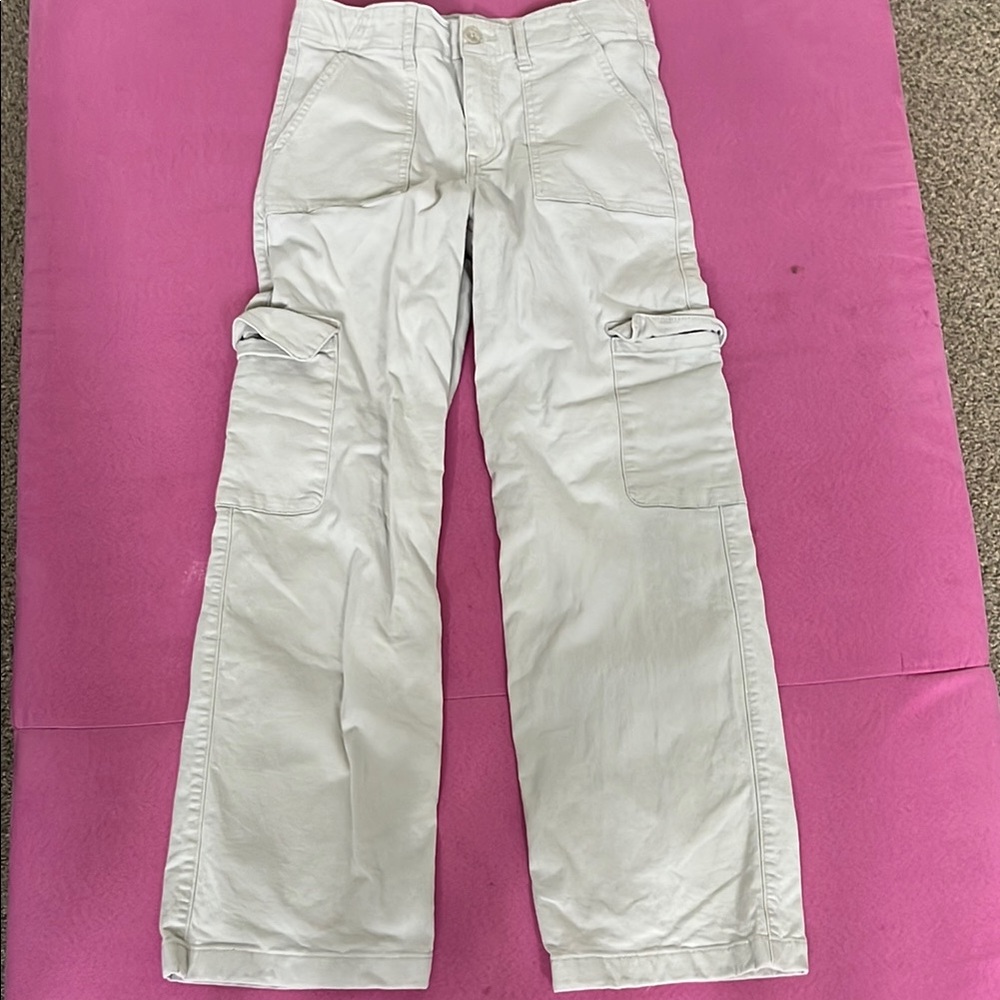 Abercrombie & Fitch Kids Cargo Jeans - Cream